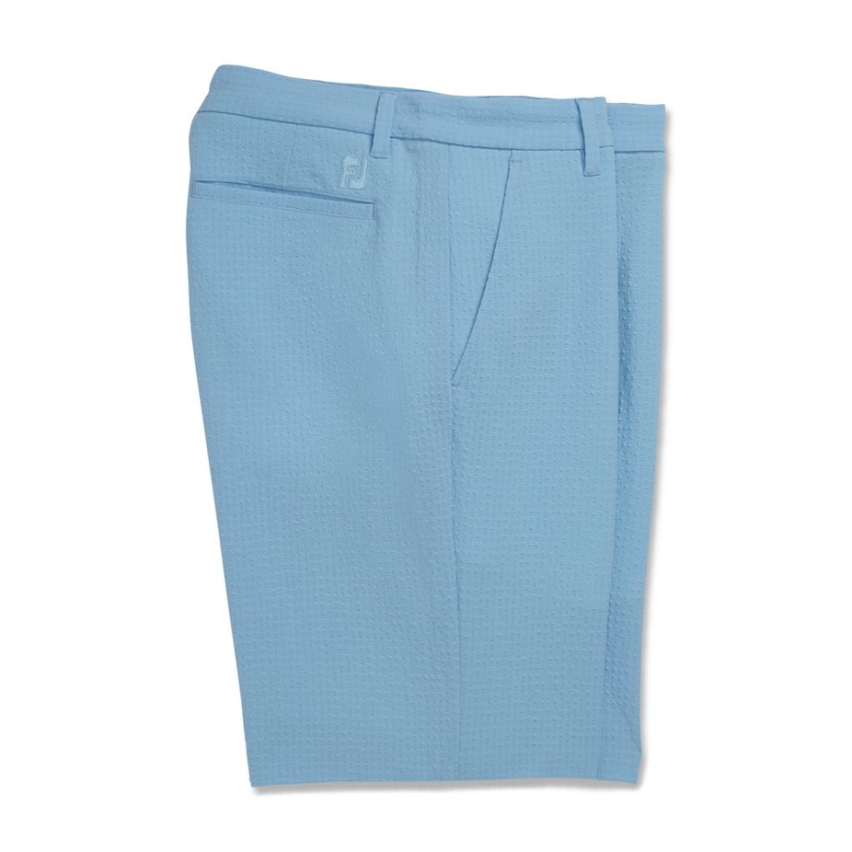 Shorts Seersucker 10\\ Costura Interna Azul Crepúsculo Footjoy Pt
